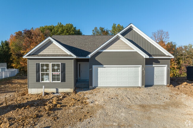 Fenton has many single family detached homes such as this new build.