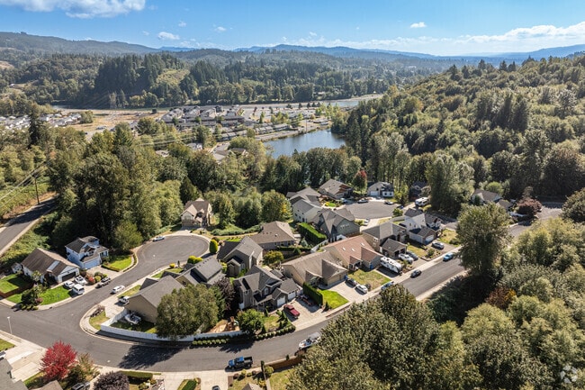 Most of the Beacon Hill neighborhood overlooks the Cowlitz River.