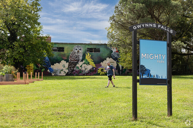 Residents of Gwynns Falls can stroll through Mighty Park.