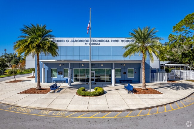 If you like hands on learning then Richard O. Jacobson technical high school is for you.