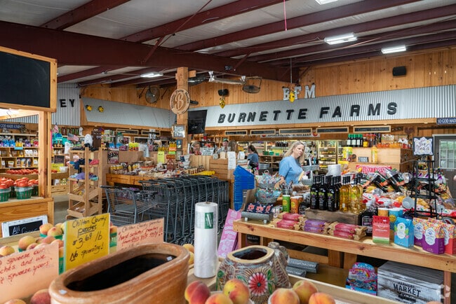 Burnette Farms in Pelham sells locally-sourced foods, regional gifts, fresh produce, and more.