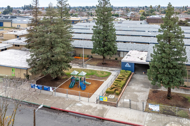 A playground at Duncan Polytechnical High School in Fresno.