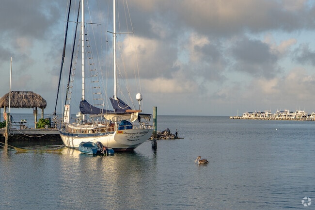 The peaceful scene of the sea reflects the beauty of the city of Marathon, FL.