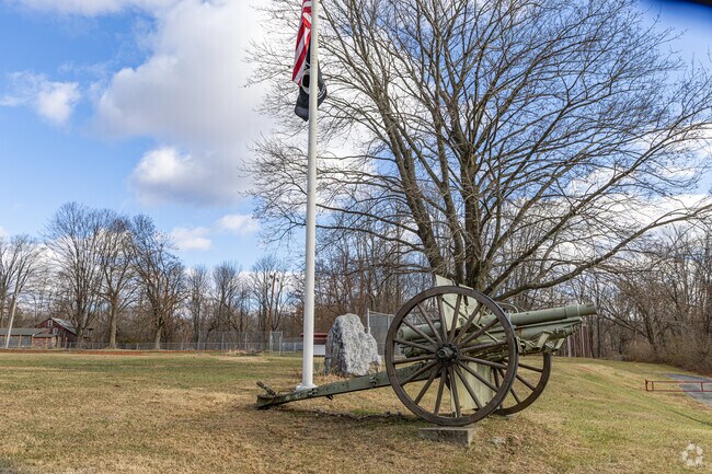 Andover Borough Park located next to the senior center features an antique canon.