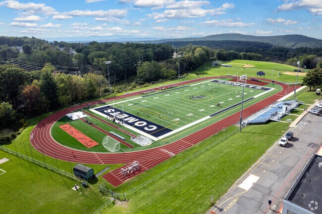 Abington Heights High School Comets play on this football field.