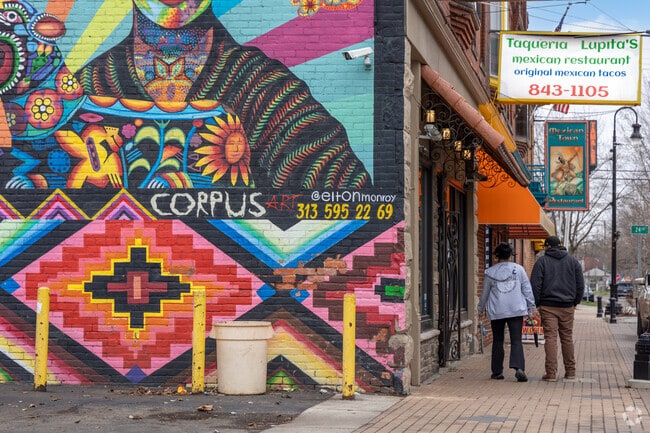 There is a vibrant street life in Mexicantown.