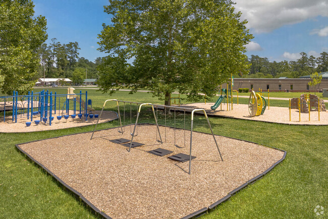There is outdoor playground equipment for children at Conway Elementary School in Conway.