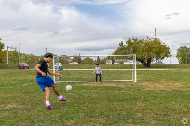 East Mound Park in Camelot has a soccer field and expansive field to play.