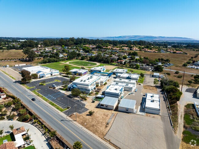 Mesa Middle School  offers as sprawling campus when viewed from above.