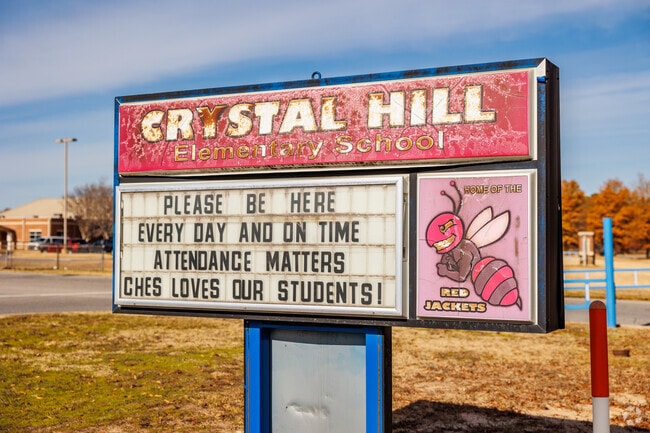 Crystal Hill Elementary School is home to the Red Jackets.