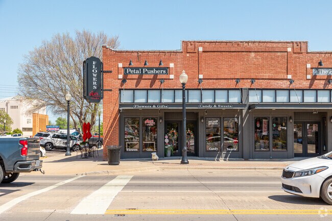 Shops, like Petal Pushers, line the streets of downtown Altus.