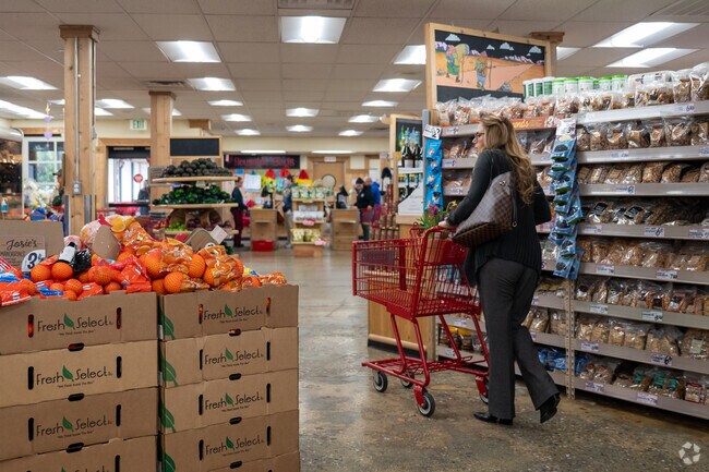 Grocery shop at Trader Joes a local favorite in Lower Arroyo.