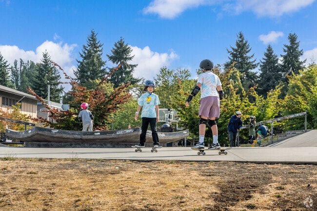 North Beacon Hill kid can perfect their skating tricks at Jefferson Park's skate area.