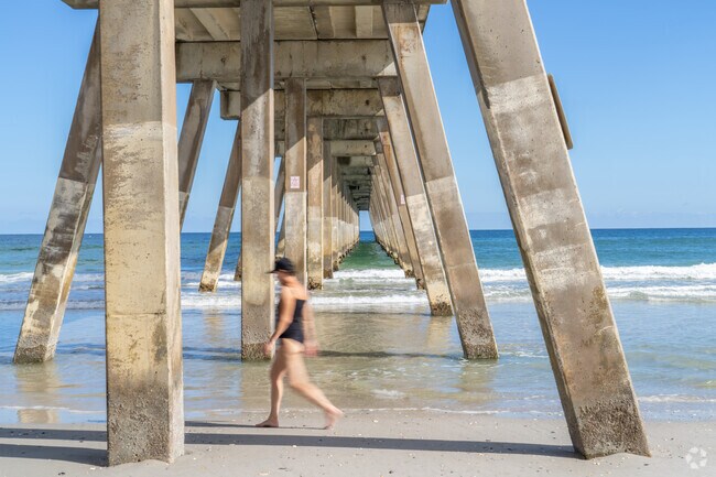Enjoy an evening at the beach which is only a short drive from North College.