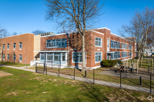 Clinton School has plenty of outdoor space to play and learn, in Plainfield, NJ.