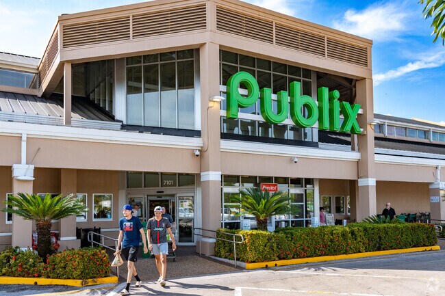 Berkshire Commons shopping center features a Publix grocery store.