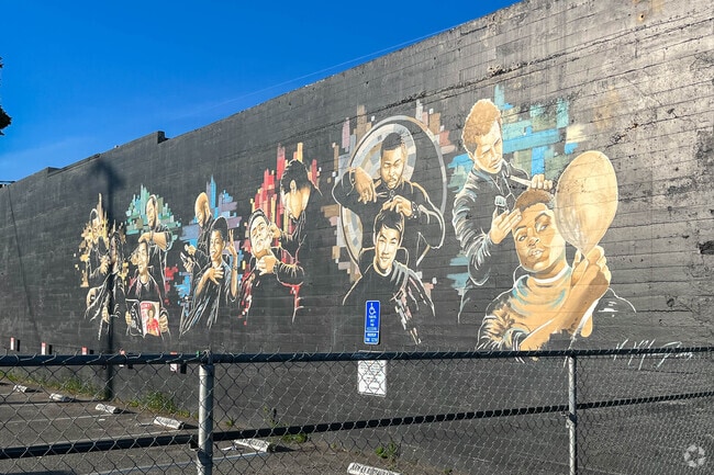 Young Bruce murals adorn a wall on Santa Clara Street in San Jose's Sun neighborhood.