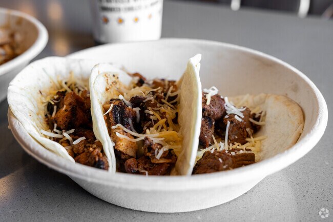 Qdoba is one of many fast food chains in East Guthrie.