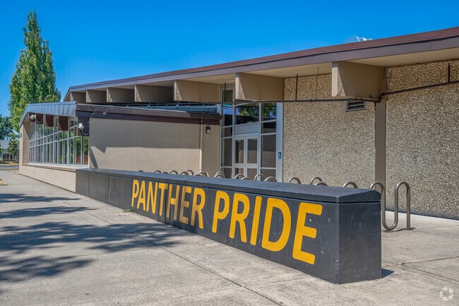 Panther pride at Raymond Arthur Brown Middle School in Hillsboro, Oregon.