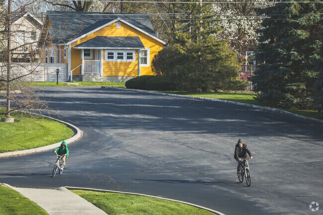 Old West End kids ride bikes all though the neighborhood.