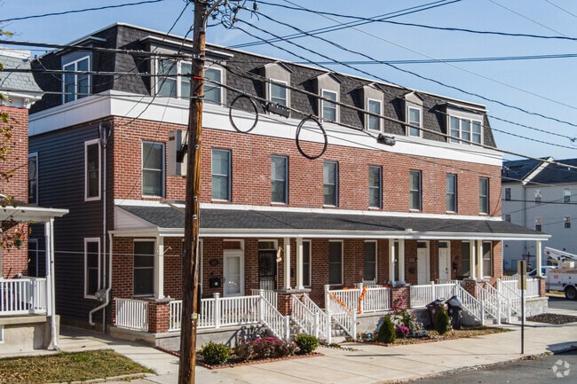 Residents of Vandever Ave enjoy planting small gardens in front of their row homes.