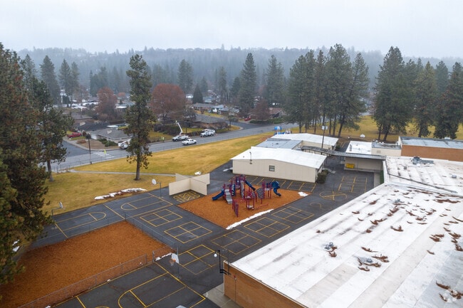 Indian Trail Elementary is located within a mostly residential neighborhood.