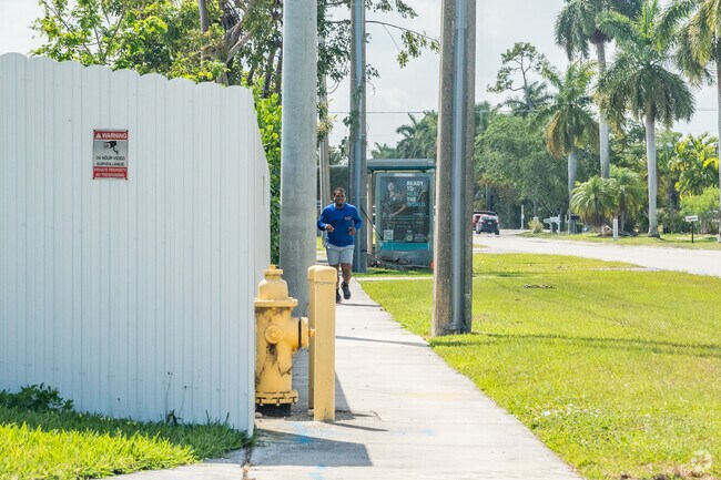 West Perrine residents enjoy running on the sidewalks found in the neighborhood.