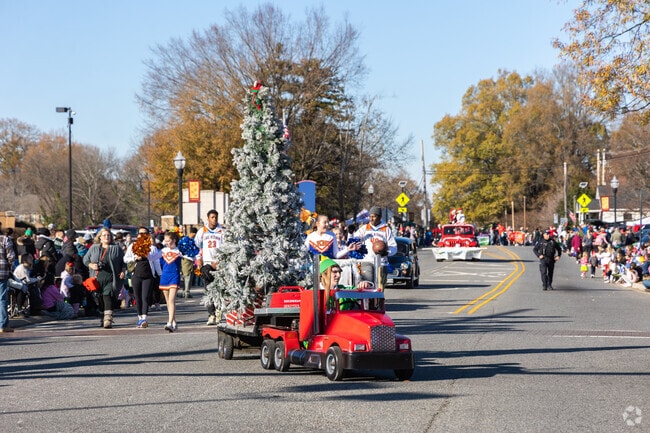 The North Meck Parade is 2 miles long through Davidson.