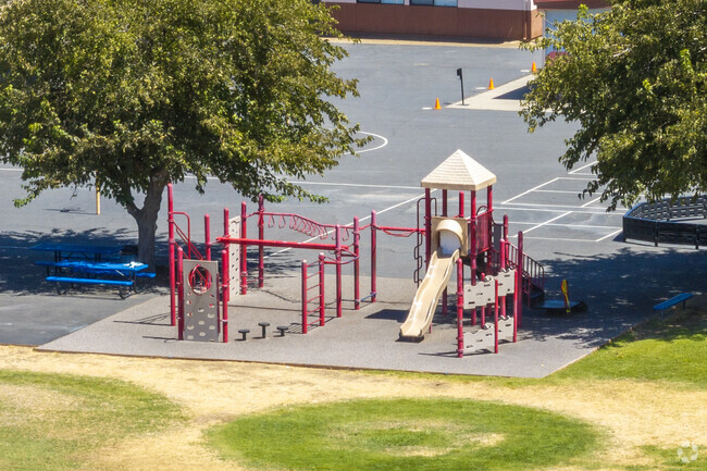 The playground at Romero Elementary School in Santa Nella.