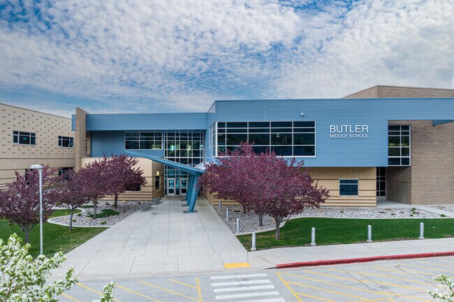 Butler Middle School is located in the Cottonwood Heights neighborhood.
