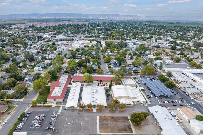 John Knight Middle School offers a sprawling campus when viewed from above.