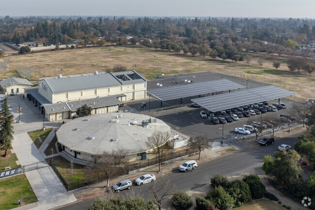 The main building at Wawona K-8 School in Fresno.