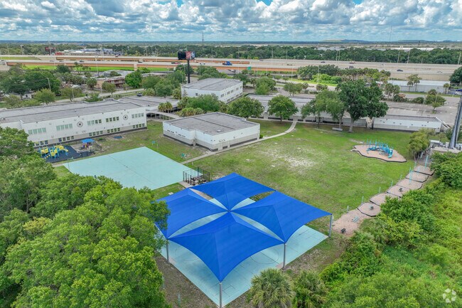 Oak Park Elementary School gives its students ample play space to get active during the day.