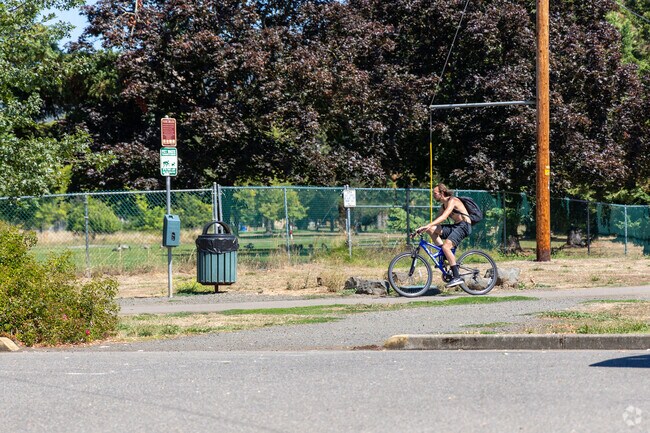 Ride your bike to the park in Hucrest.