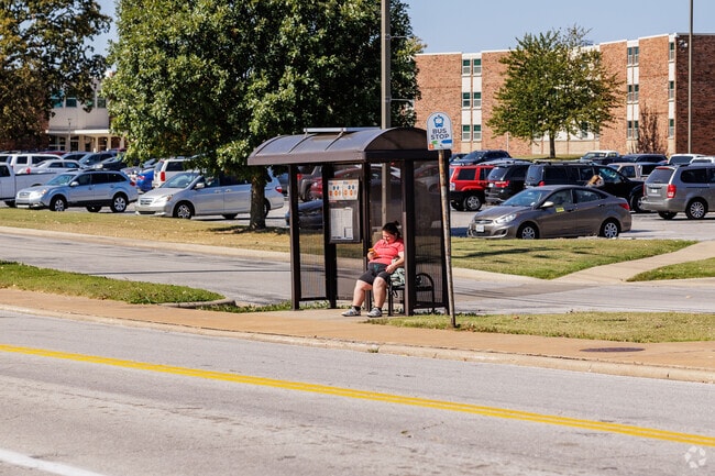 Public transportation serves Cooper Park with multiple stops and lines.
