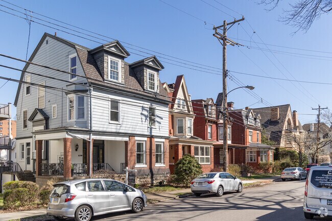 Some houses in Shadyside have off street parking.