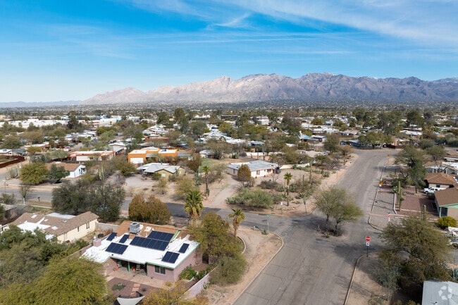 Midtown Tucson residents are treated to scenic views of the Santa Catalina Mountain Range.