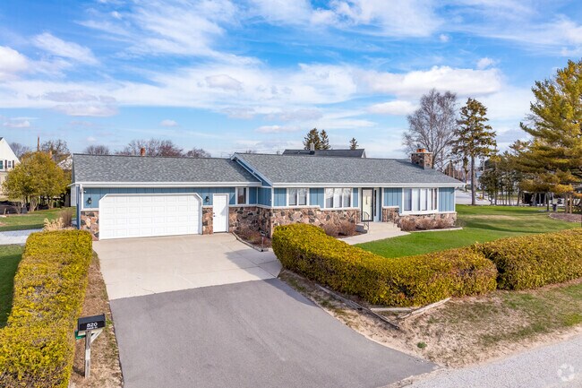 Mid century ranches are common throughout Two Rivers.