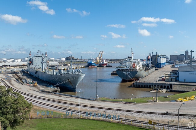 Beaumont sits on the banks of the Sabine and Neches rivers.