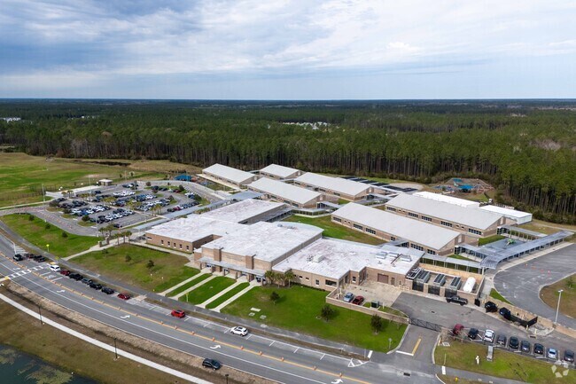 Aerial view of Wildlight Elementary in Yulee.