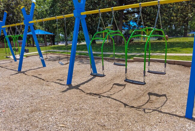 Go for a swing at one of the many play areas in Dix Park in Caraleigh.