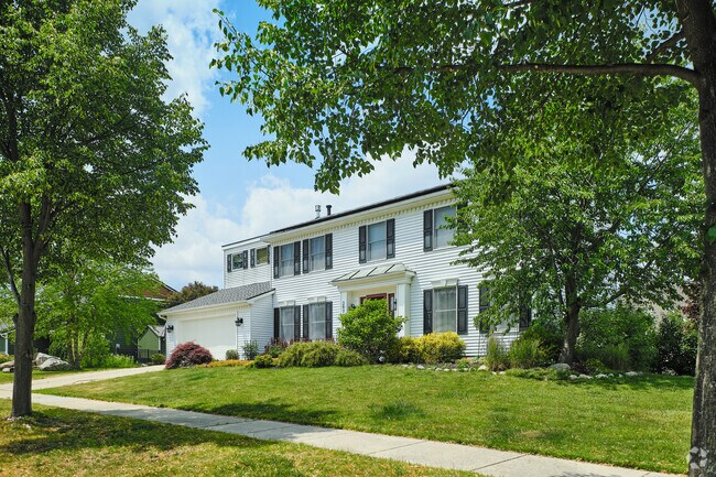 Most homes in the Liberty Glen neighborhood consist of traditional architecture.