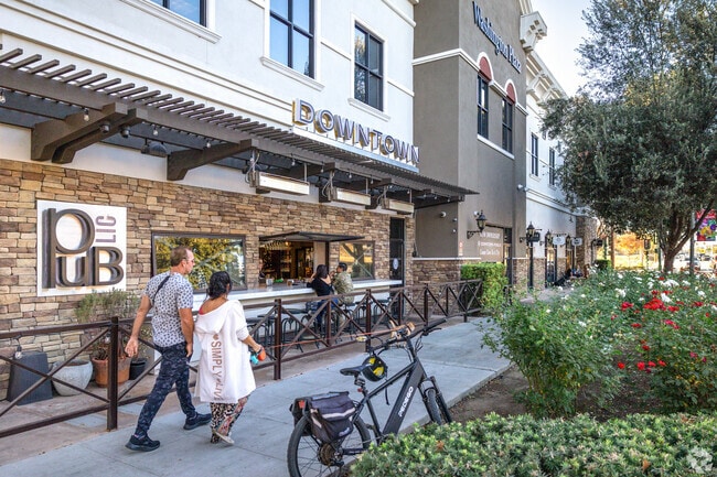 Grab a drink with a friend at the outdoor bar at Downtown Public in Old Town Murrieta.