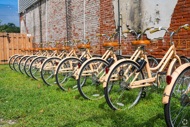 Zip around Delaware City using the bike share, a popular attraction minutes from Kirkwood.