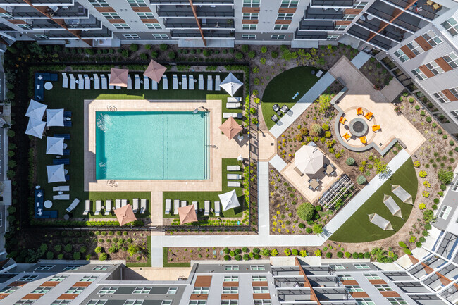 Courtyard and Pool Overview