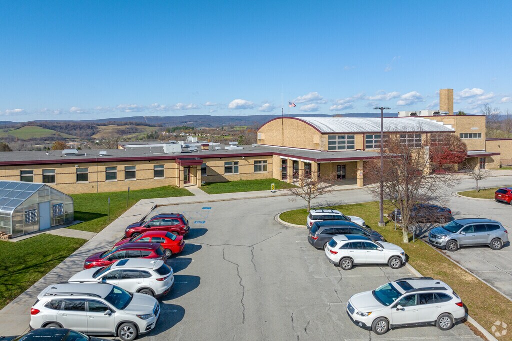 Ligonier Valley Middle School sits on the hilltop above the beautiful Ligonier Borough.
