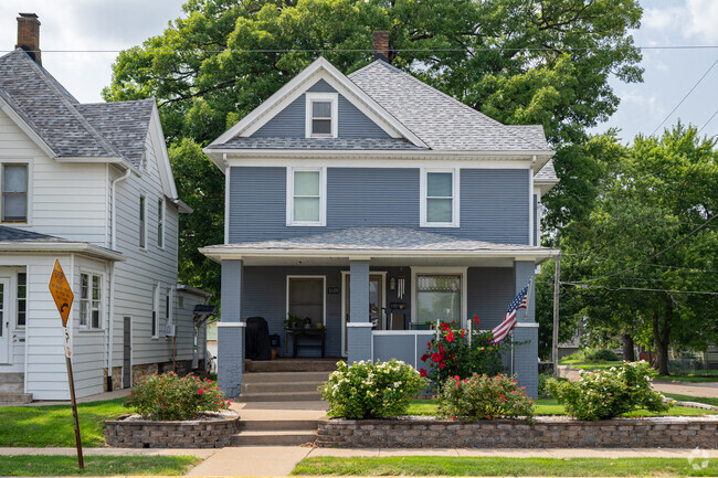 Homes in College Circle are nicely maintained with front gardens.