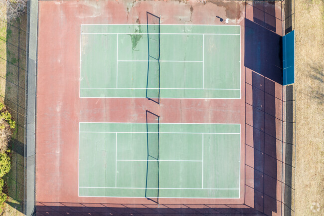 An aerial view of Arthur Ashe Jr. Elementary School.