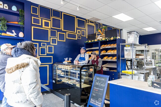 Stop at Michael's Bake Shop for delicious, fresh bakery and great conversation.