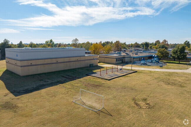 Ridgeview Elementary School is located in a peaceful residential area.